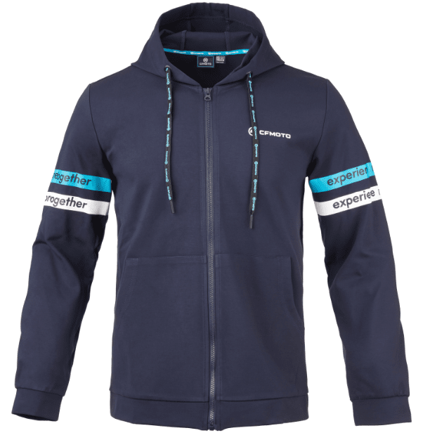 Mikina CFMOTO Stripe (modrá), 2XL